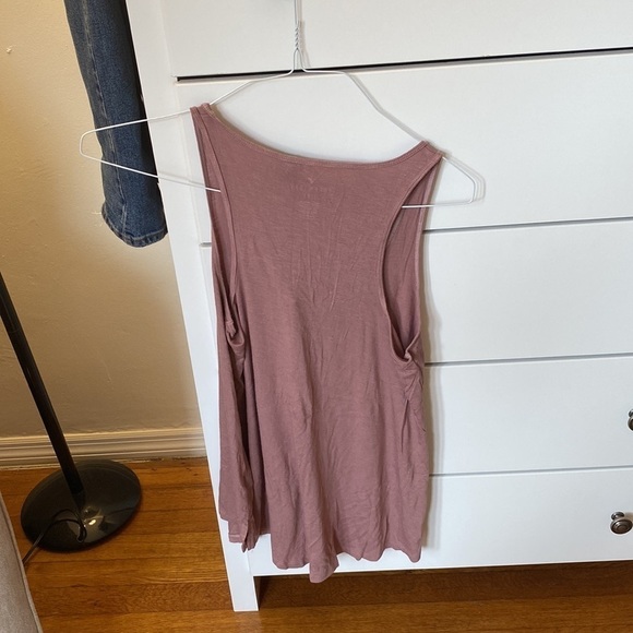 Americen Eagle Soft & Sexy mauve Henley tank, size XS - Picture 2 of 5